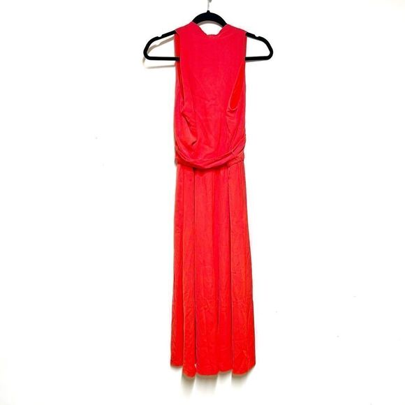 Ralph Lauren Black Label Vibrant Red Wrap Midi Dress - Picture 6 of 9